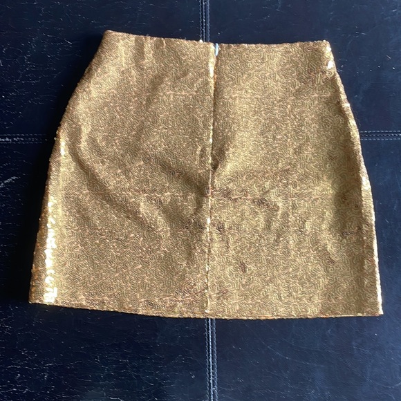 GOLD SEQUIN SKIRT, size small, Tipsy Elves, NWOT - Picture 5 of 5